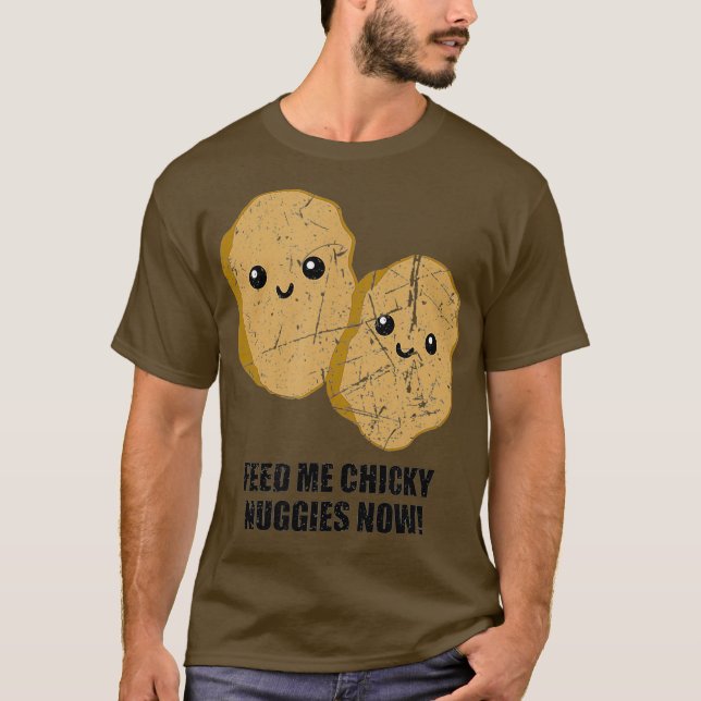 Chicky Nuggies Time Funny Viral Meme Trend T Shirt (Framsida)