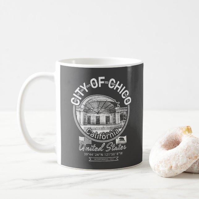 CHICO BUTTE CALIFORNIA - CHICO CITY PLAZA KAFFEMUGG (Med munk)