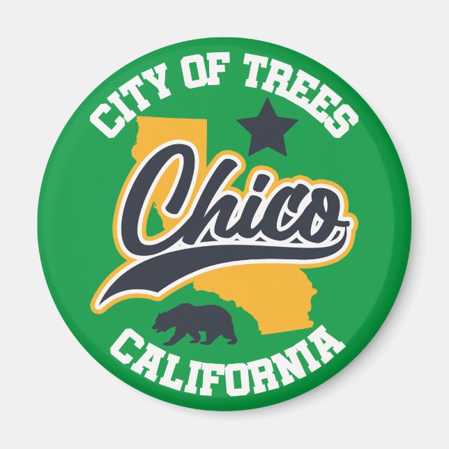 Chico, Kalifornien Magnet (Framsidan)