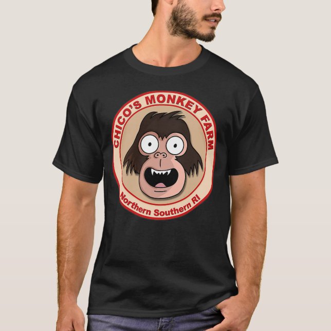 Chico's Monkey Farm Funny Animation T Shirt (Framsida)