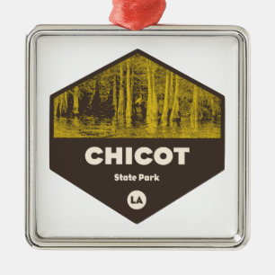 Chicot State Park Louisiana Julgransprydnad Metall