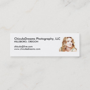 ChiculaDreams fotografi Mini Visitkort