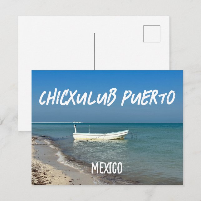 Chicxulub Puerto, Mexiko - Standard vykort (Fram/baksida)