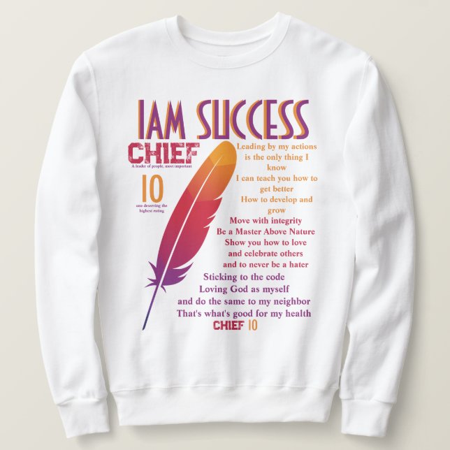 CHIEF 10 LÅNG ÄRMAD TRÖJA (Design framsida)