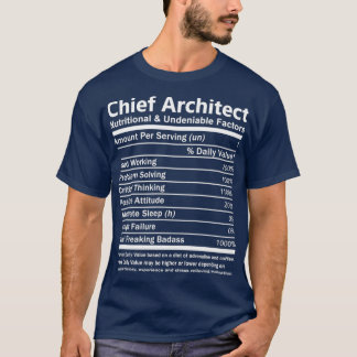 Chief Architect Chief Architect    TNutritional T Shirt