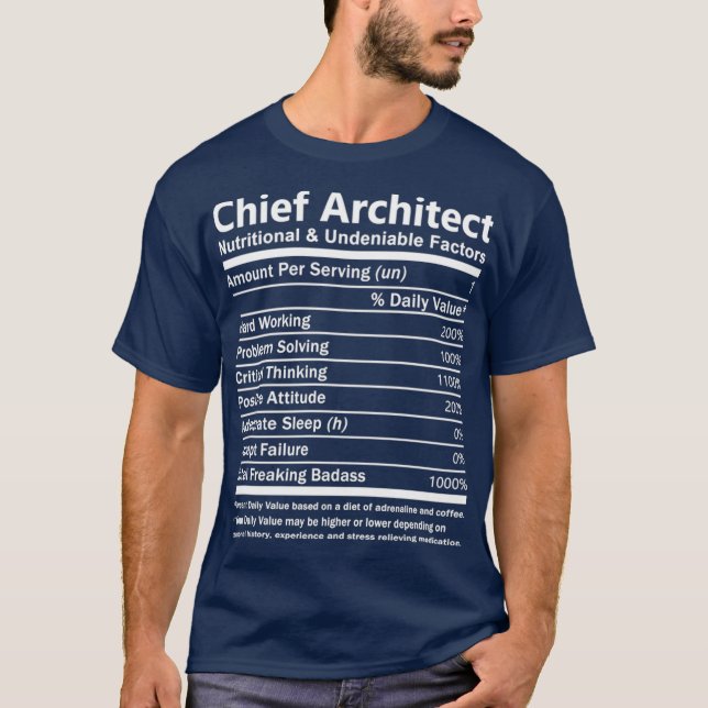Chief Architect Chief Architect    TNutritional T Shirt (Framsida)
