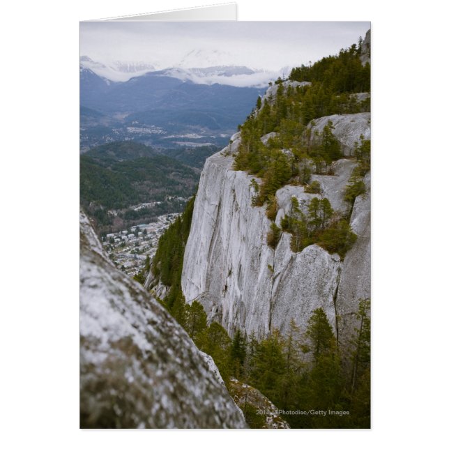 "Chief" Arial View på Squamish Hälsningskort (Framsidan)