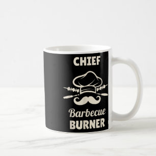 Chief Bbq Burner Funny Grilling Master Funny Bbq Kaffemugg