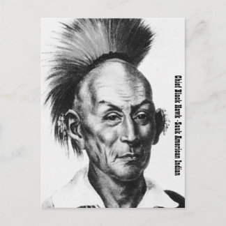 Chief Black Hawk Vykort