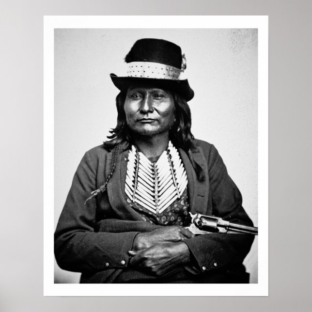 Chief Esatonyett, 1869 (b/w bild) Poster (Framsidan)