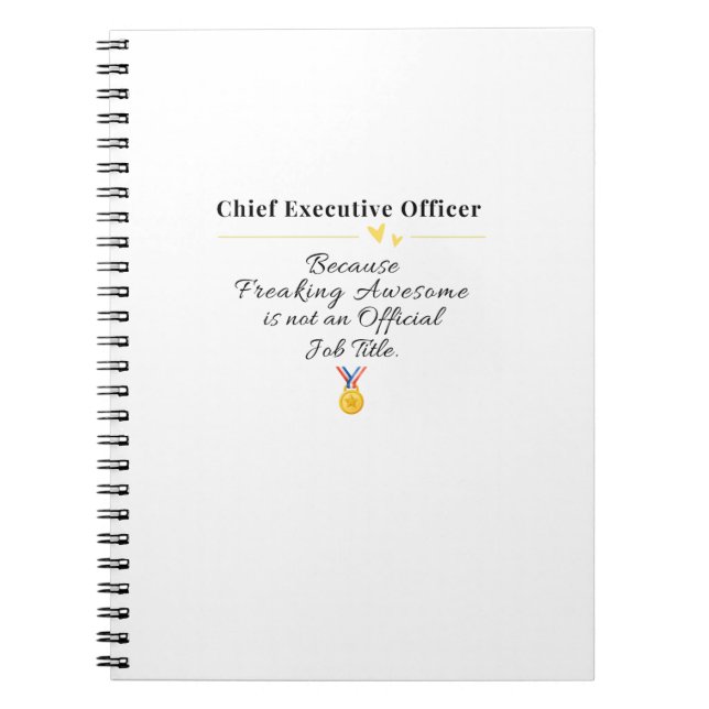 Chief Executive Officer   Anteckningsbok (Framsidan)