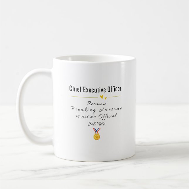 Chief Executive Officer Kaffemugg (Vänster)