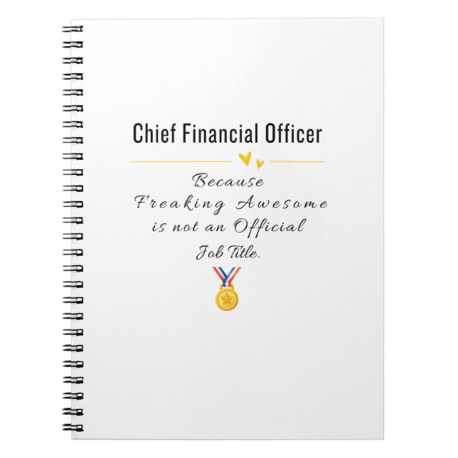 Chief Financial Officer Anteckningsbok (Framsidan)