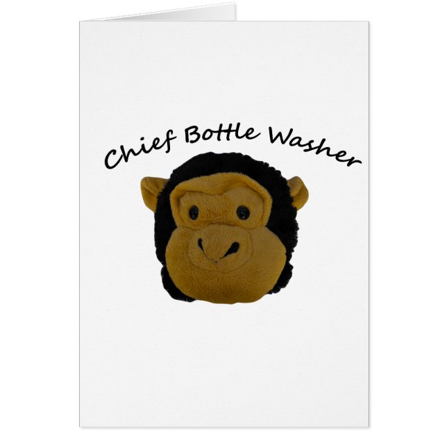 Chief Flaska Washer Hälsningskort (Framsidan)