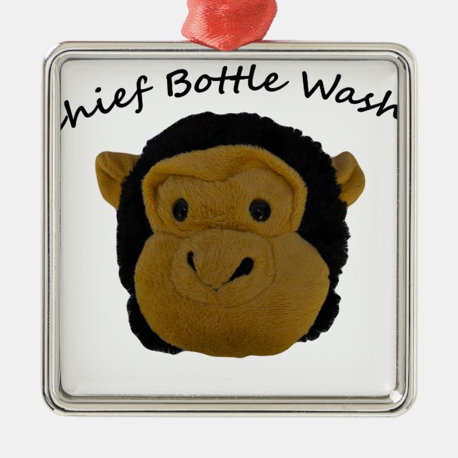 Chief Flaska Washer Julgransprydnad Metall (Framsidan)