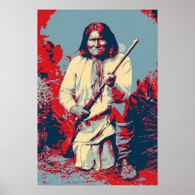 Chief Geronimo Pop Art Poster (Framsidan)