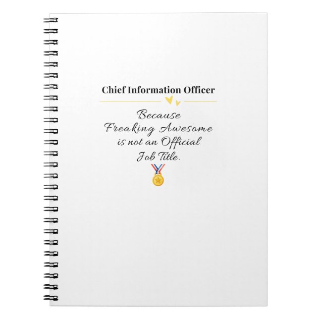 Chief Information Officer Anteckningsbok (Framsidan)