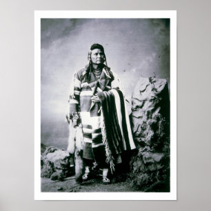 Chief Joseph (1840-1904) c.1880 (b/w bild) Poster