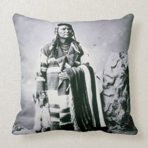 Chief Joseph (1840-1904) c.1880 (svart-vit foto) Kudde