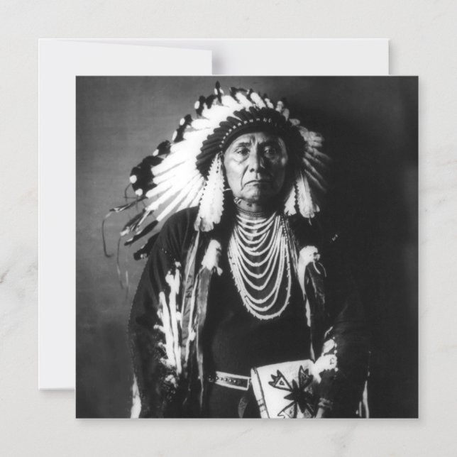 Chief Joseph Magnetisk Inbjudningskort (Framsida)