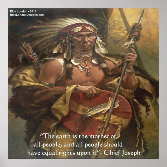 Chief Joseph "Mor Earth", Poster offert (Framsidan)