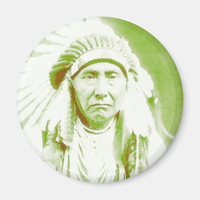 Chief Joseph Native American Leader Magnet (Framsidan)