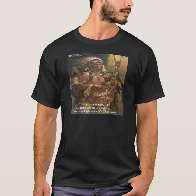 Chief Joseph & Natur Citat Presentkort T-shirts &  (Framsida)