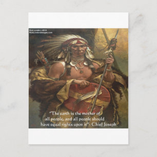 Chief Joseph & Natur Citat Presentkort T-shirts & Vykort