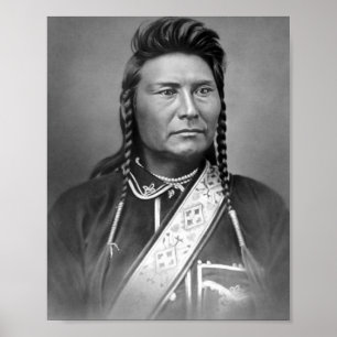 Chief Joseph Porträtt 1880 Poster