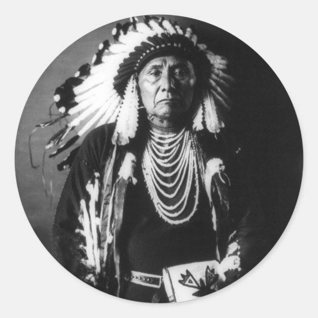 Chief Joseph Runt Klistermärke (Framsida)