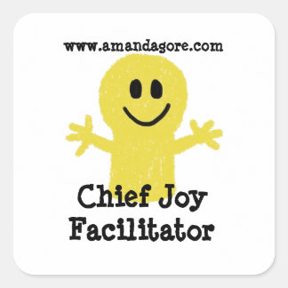 Chief Joy Facilitator Square Stickers Fyrkantigt Klistermärke