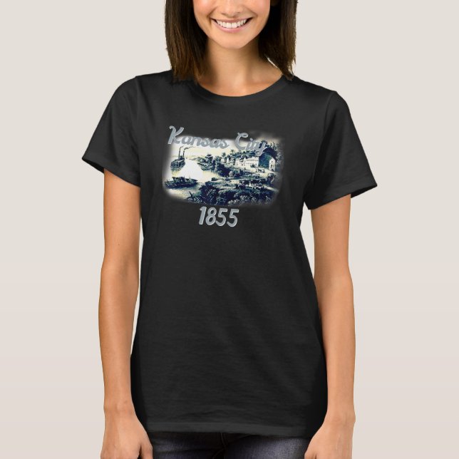 Chief Kansas City 1855 Historic Gillis House Kcmo T Shirt (Framsida)