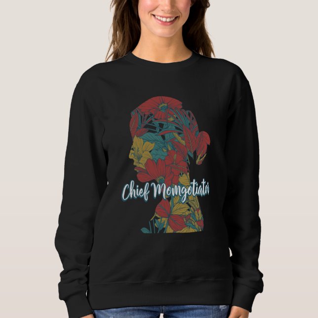 Chief Momgotiator Mom Humor Mother Kids Mother's D T Shirt (Framsida)