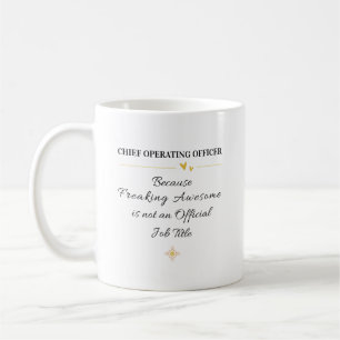 Chief Operating Officer Kontorscitat Kaffemugg