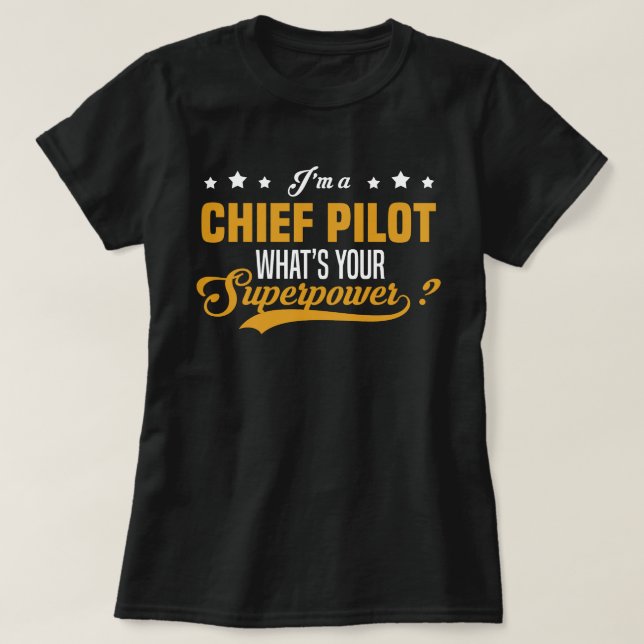Chief Pilot T Shirt (Design framsida)
