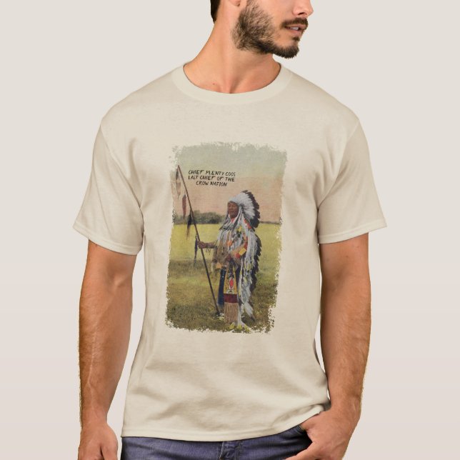 Chief Plenty Coos Kråka Nation Shirt T Shirt (Framsida)
