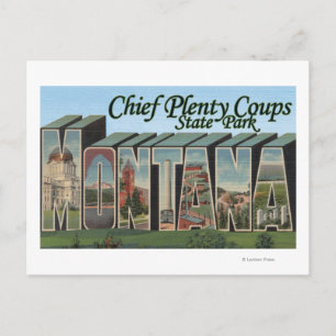 Chief Plenty, Montana - Large Brev Scenes Vykort