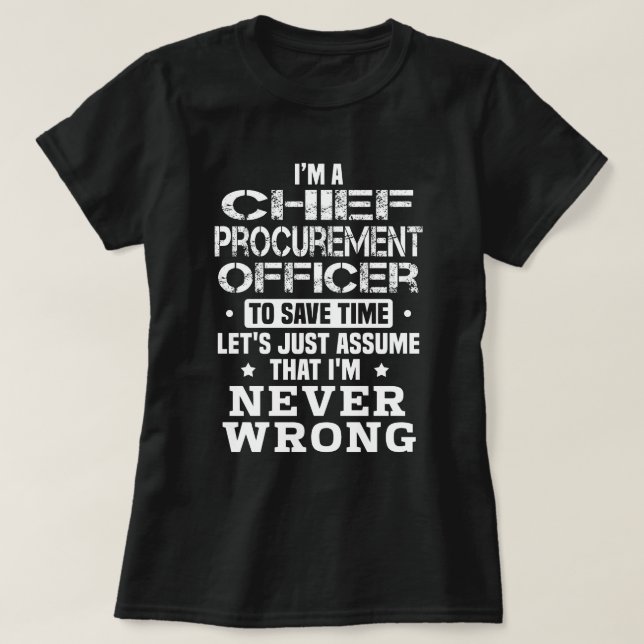 Chief Procurement Officer T Shirt (Design framsida)