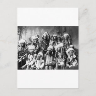 Chief Red Cloud & Other Chiefs, 1899 Vykort