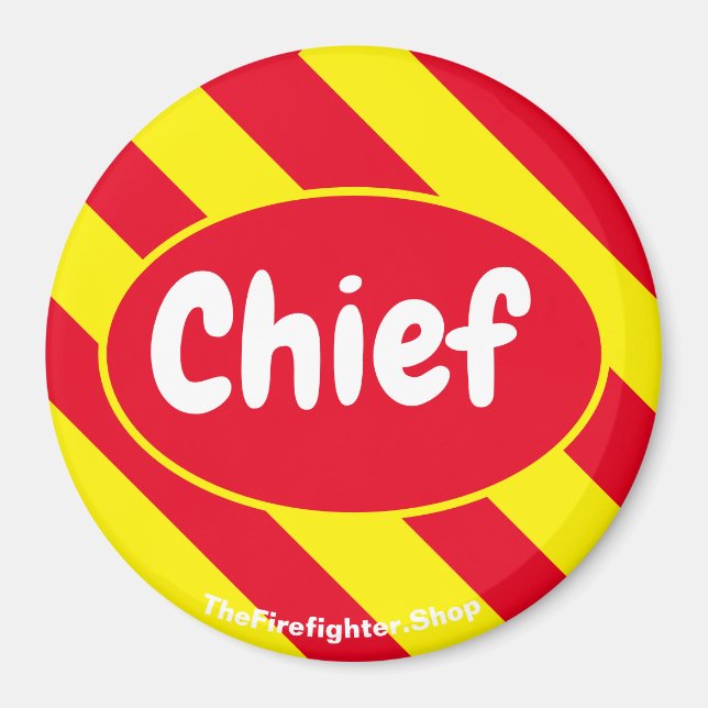 Chief Red/Gult magnet (Framsidan)