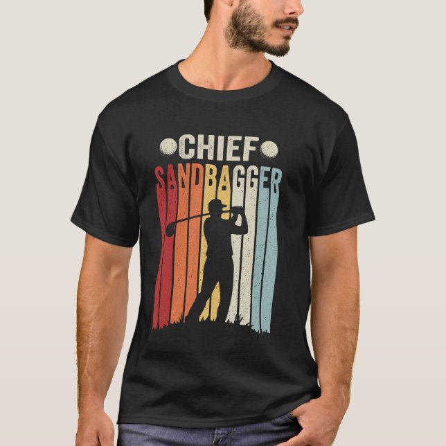 Chief Sandbagger Golf Design - Sandsäck T Shirt (Framsida)