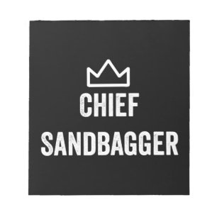 Chief Sandbagger Golf Meme Bjj Chess Sandbag Anteckningsblock