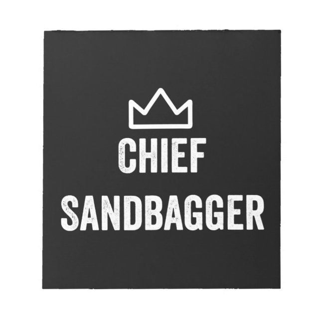 Chief Sandbagger Golf Meme Bjj Chess Sandbag Anteckningsblock (Framsida)