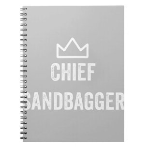 Chief Sandbagger Golf Meme Bjj Chess Sandbag Anteckningsbok
