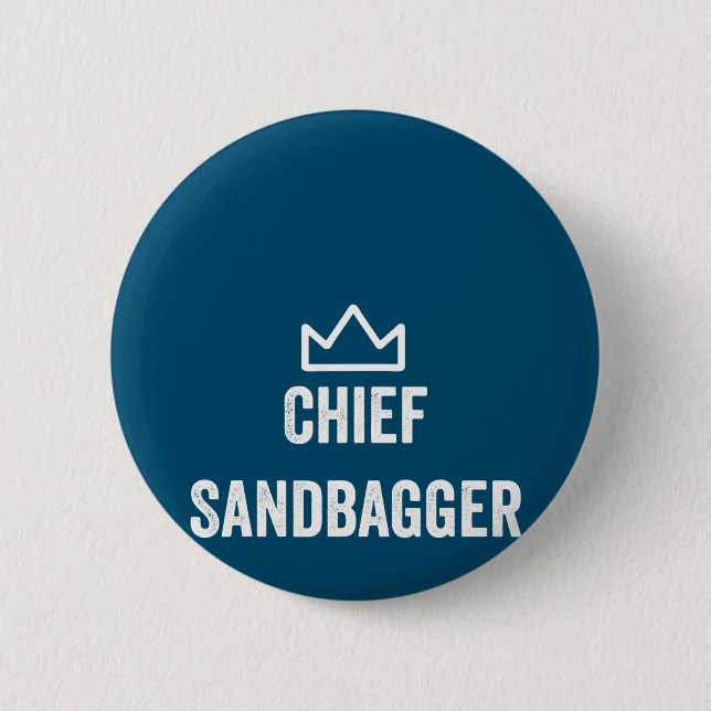 Chief Sandbagger Golf Meme Bjj Chess Sandbag Knapp (Framsida)