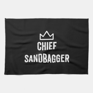 Chief Sandbagger Golf Meme Bjj Chess Sandbag Kökshandduk
