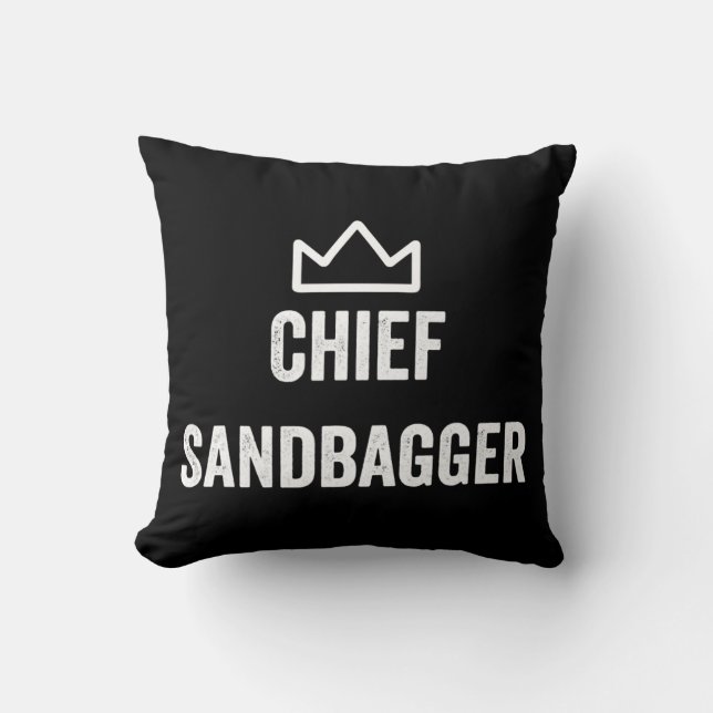 Chief Sandbagger Golf Meme Bjj Chess Sandbag Kudde (Framsida)