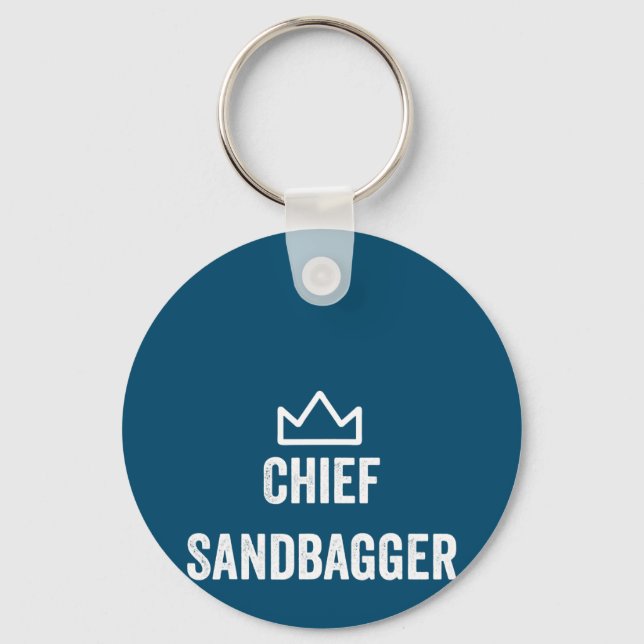 Chief Sandbagger Golf Meme Bjj Chess Sandbag Nyckelring (Framsida)