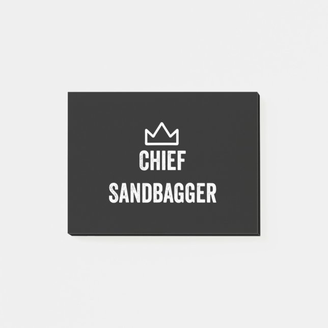 Chief Sandbagger Golf Meme Bjj Chess Sandbag Post-it Block (Framsida)