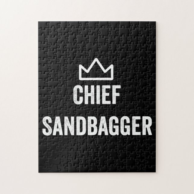 Chief Sandbagger Golf Meme Bjj Chess Sandbag Pussel (Vertikal)